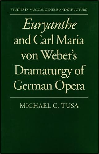 Euryanthe And Carl Maria Von Weber S Dramaturgy Of German Opera Studies In Musical Genesis And Structure Tusa Michael C 9780193153257 Amazon Com Books