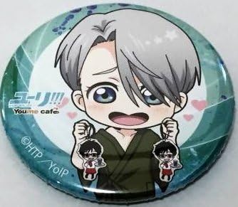 Amazon ユーリ On Ice スイーツパラダイス Youme Cafe 缶バッジ ヴィクトル バッジ おもちゃ