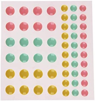 1 Sheet Sugar Sprinkles Self- Adhesive Enamel Dots Resin Stickers for DIY Scrapbooking Dairy Decor Craft Card Making Decoration