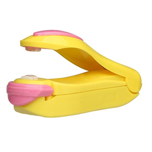 Hotsale! Voberry Bag Heat Sealer,Portable Mini Heat Sealing Machine Impulse Sealer Seal Packing Plastic Bag Kit for Food Saver (Yellow)