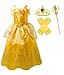 Romy's Collection Princess Belle Yellow Party Dress Costume (5-6, Yellow)
