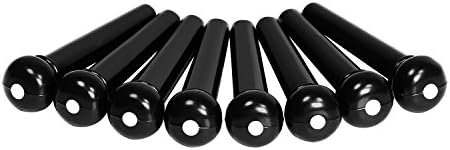 8pcs Black Acoustic Guitar ABS Plastic Bridge Pins