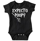 Brisco Brands Expecto Poopy Funny Shirt Harry Potter Wizard Witch Hogwarts Romper Bodysuit