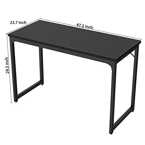 Foxemart 47 Inch Computer Desk with Magic Power Outlets and USB Charging Ports, Sturdy Modern