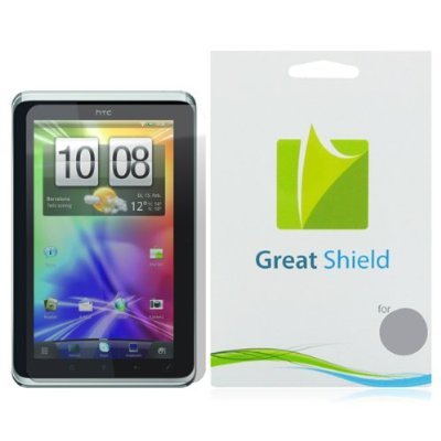 GreatShield Ultra Smooth Clear Screen Protector Film for HTC Flyer / Sprint EVO View 4G 7-Inch Touchscreen Tablet (3 Pack)