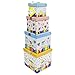 EndlessArtUS Gift Box 6x6x6 Petit Bebe Pop up in Seconds Comes with Decorative Ribbon Mounted on The lid A Gift Tag and Tissue Paper - No Glue or Tape Required