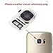 OmniRepairs Rear Facing Glass Camera Lens Frame Replacement with Flash Diffuser Compatible for Samsung Galaxy S7 SM-G930 and S7 Edge SM-G935 with Adhesive and Repair Toolkit (Gold)