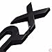 PartsTo Matte Black Rear Trunk Side Fender Dash WRX Emblem Badge Decal Plate for Subaru Impreza STi 2015 2016 2017
