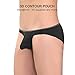 DAVID ARCHY Men's 4 Pack Micro Modal Underwear Low Rise Bikinis (XL, Black)