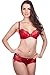 Alegro Flora Dia Satin Unlined Lace Underwire Plunge Bra 9011A
