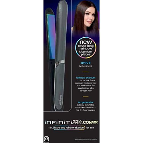 durable service Conair Infiniti Pro 1 Inch ExtraLong Rainbow Titanium