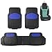 FH Group F11500 Heavy Duty Trimmable Touchdown Floor Mats (Indigo) Full Set with Gift - Universal Fit for Trucks, SUVs, and Vans