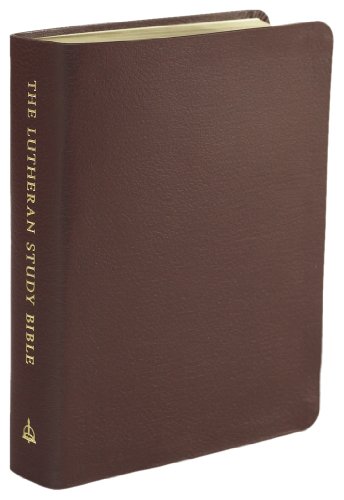 The Lutheran Study Bible - Larger Print - Sangria Genuine Leather