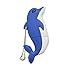 FEBNISCTE 16GB USB 2.0 Flash Drive Cartoon Cute Blue Dolphin Design Storage Thumb Pen
