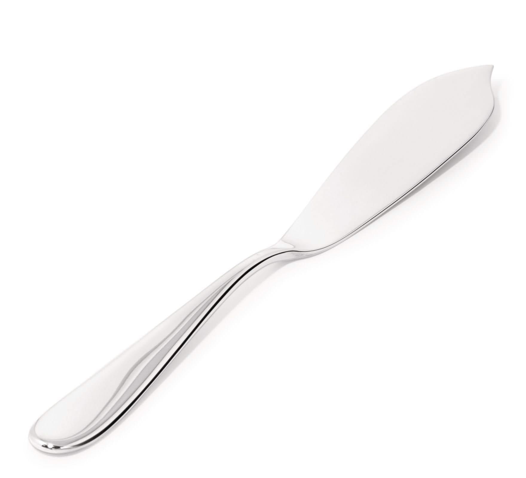 Alessi Nuovo Milano Serving Fish Knife, (5180/20), White