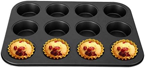 1 piece 12 Cups Baking Mold Non Stick Cake Biscuit Dish Tray Cupcake Muffin Oven Form Mold Carbon Steel Bakeware