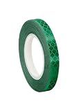 3M 3437 Green Micro Prismatic Sheeting Reflective Tape, 0.5" x 5 yd (1 Roll)