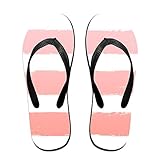 Orange Color Stripe Soft Unisex Flip Flops Sandal