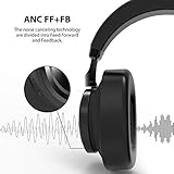 Bluedio T6 (Turbine) Bluetooth Headphones Over Ear Active Noise Canceling ANC Headphones with mic Wireless Headsets Support Amazon Web Services (AWS), 25 Hours Playtime for PC Cell Phone Kids
