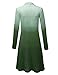 WSK1079 Womens Ombre Open Front Long Cardigan XXXL Olive