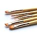 Makeup Eye Brush Set - 5 Pcs Bamboo Handle Soft Synthetic Eyeshadow Eyebrow Eyeliner Concelaer Blending Cosmetic Brushes
