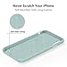 TORRAS Love Series iPhone Xs Case/iPhone X Case, Liquid Silicone Gel Rubber Shockproof Case Soft Microfiber Cloth Lining Cushion Compatible with iPhone X/XS 5.8 inch (2018), Mint