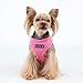 Puppia Soft Dog Harness No Choke Over-The-Head Triple Layered Breathable Mesh Adjustable Chest Belt and Quick-Release Buckle, Pink, Large