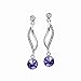 Neoglory Jewelry Purple Austria Crystal Drop Earrings Party Fashion 2