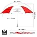 Procella Umbrella Golf Umbrella Tested by Skydivers Windproof Auto Open Rain and Wind Resistant, Large, Red/White