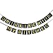 Hatcher lee Drinking With My Bitches banner - Hanging Pennant Party Banner Decorations Bachelorette Party Decorations - Engagement Party Decorations Black