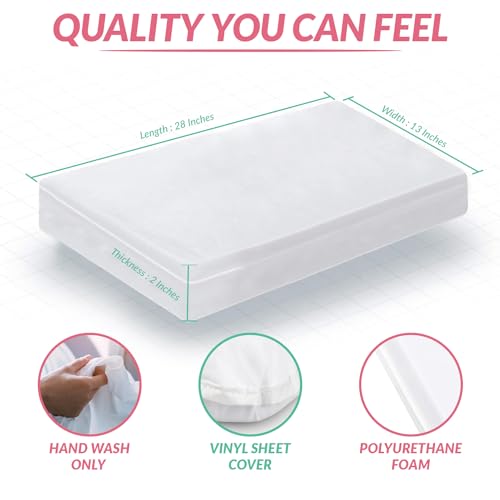 aBaby Baby Crib Mattresses Square Shaped White Cradle Mattress