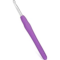 3-Piece Ergonomic Crochet Hooks – Soft Handle, 6.5mm, 7mm, 8mm Sizes, Arthritis Friendly