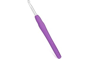 5 mm Crochet Hook, Ergonomic Handle for Arthritic Hands, Extra Long  Knitting Needles for Beginners and Crocheting Yarn (5 mm