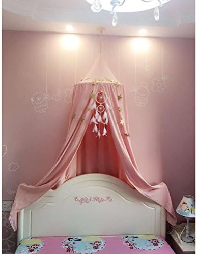 pink color Children's tent canopy bed curtain indoor games house baby toy house half Indian photography tent nook