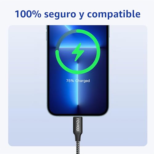 RAVIAD iPhone Charger Cable 2M 3Pack [MFi-Certified] iPhone Cable Fast Charging Nylon Braided USB Lightning Cable for iPhone 14 13 12 11 XS MAX XR X 8 Plus 7 Plus 6S 6 Plus 5 5S 5C SE, iPad