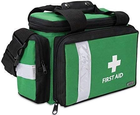First Aid Medical Bag Ambulance Paramedic First Responder Medic (Large, Green Printed)
