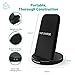 RAVPower 2 Coils Wireless Charging Stand Qi-Certified 10W Fast Wireless Charging Pad , Fast Charge Compatible Galaxy S9 S8+ S7 & Standard Charge Compatible iPhone XS Max XR X 8 Plus, Black