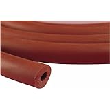 Thomas 2857 Red Rubber Gum Extruded Vacuum Tubing, 11/16" Tube OD x 5/16" Tube ID x 3/16" Wall Thick, 10' Length