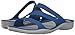 Crocs Women's Swiftwater Sandals, Blue Jean/Pearl White, 8