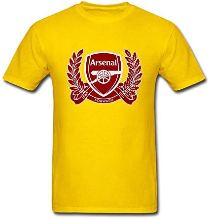 JDShirt Men's Arsenal Football Club Short Sleeve T-Shirt X-Large Yellow