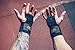 Leather Gymnastics Grips with Wide Wrist Wraps & Resistance Bands Set | Crossfit Grips | Wodies | Crossfit Gloves for Men & Women