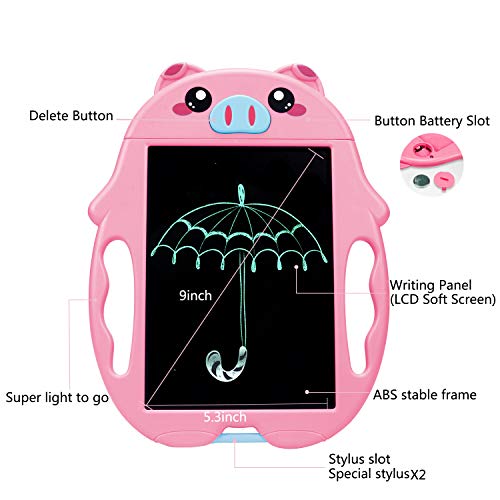 SLHFPX LOFEE Birthday Present for 2-6 Years Old Girl, Boogie Board Magna Doodle for Kids Best Gifts for 5-12 Year Old Boys Girls Writing Tablet Doodle Board for Kids Toddlers Pink