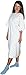 Careoutfit 3 Pack - Deluxe Demure Print Hospital Gown/Hospital Patient Gown w/Back Ties White