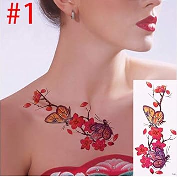 Upupupup 3d Réaliste Rose Fleur Sexe étanche Tatouages