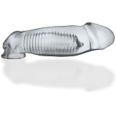 OXBALLS Hulk Cocksheath Penis Enhancer - Massive Cocksleeve Extender for Insane Girth and Length Boost, FlexTPR Beast Sheath with ADJUSTfit Insert, Textured Interior, Secure Cocksling Base - Clear