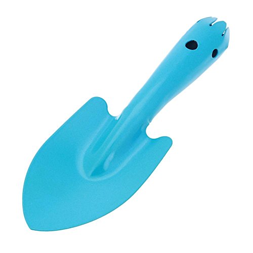 Mikolot Mini Metal Garden Hand Shovel Flower Soil Planting Kids Spade Tool(Blue)