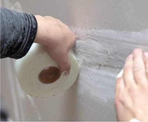 DRAAK Scrim Tape 50mm x 90mtr Long Plasterboard Mesh Joint Scrim Drywall Fibre Glass Self Adhesive, Wall Hole Or Crack Repair (50mm) - Image 5
