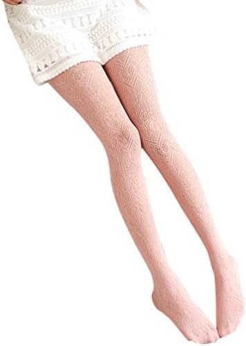 Telamee Girls Long Lace Stockings Plus Size Pantyhose Leggings Sexy Floral Socks