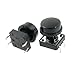 uxcell 10pcs Momentary Tact Tactile Push Button Switch 12x12x12mm 4 Pin w Cap