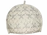 White and Silver Tea Cosy Cotton kitchen accessories White and Silver Color royal Tea Cozy Cover White and Silver kettle Tea Pot cover